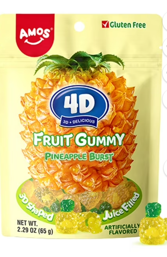 Amos 4D Juicy Burst Pineapple