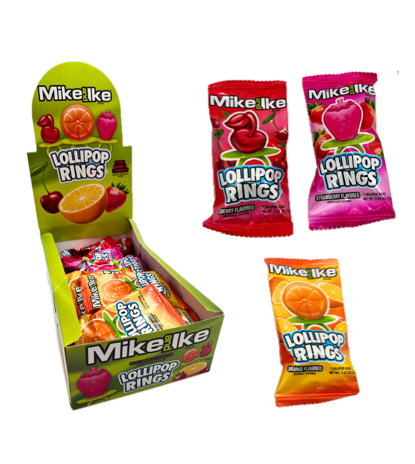 Mike and Ike Lollipop Rings Ring Pop