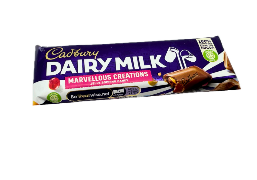 Cadbury Dairy Milk Marvelous Creations Jelly Popping Candy Chocolate Bar