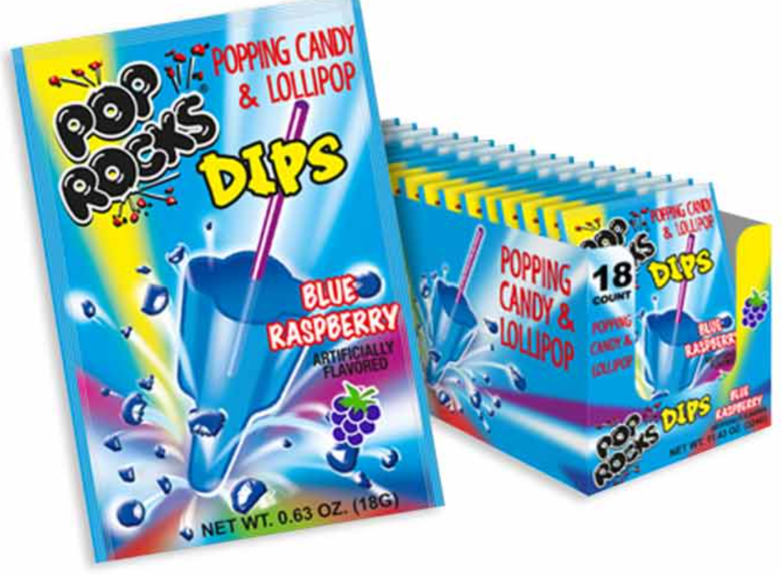 Pop Rocks Dips Blue Raspberry