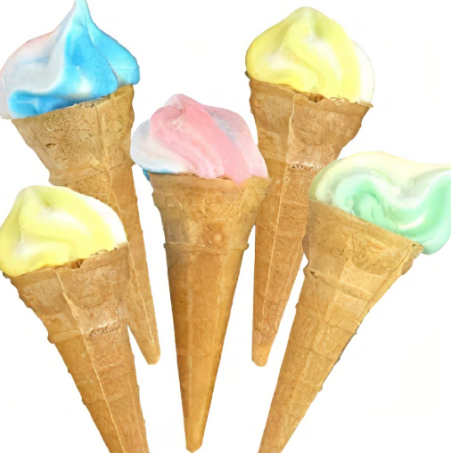 Marshmallow Ice Cream Cones