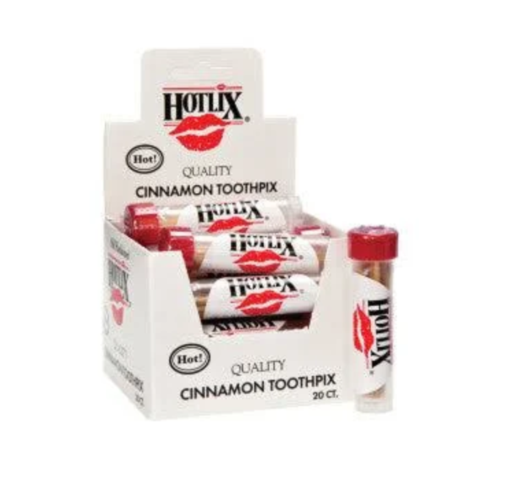 Hot Lix toothpicks tube