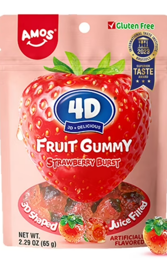 Amos 4D Juicy Burst Strawberry