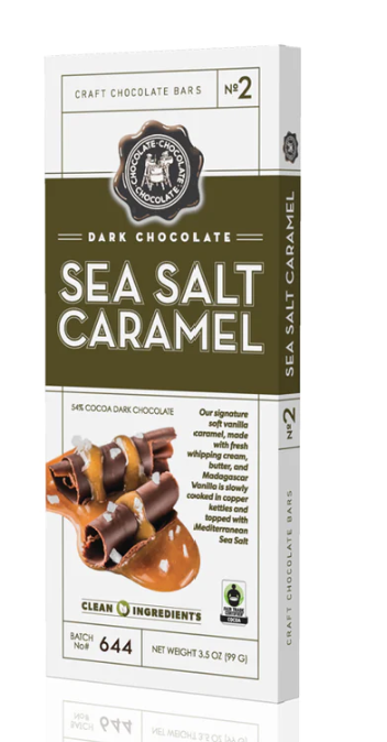 Craft Chocolate Bar No1 Sea Salt Caramel Milk Chocolate