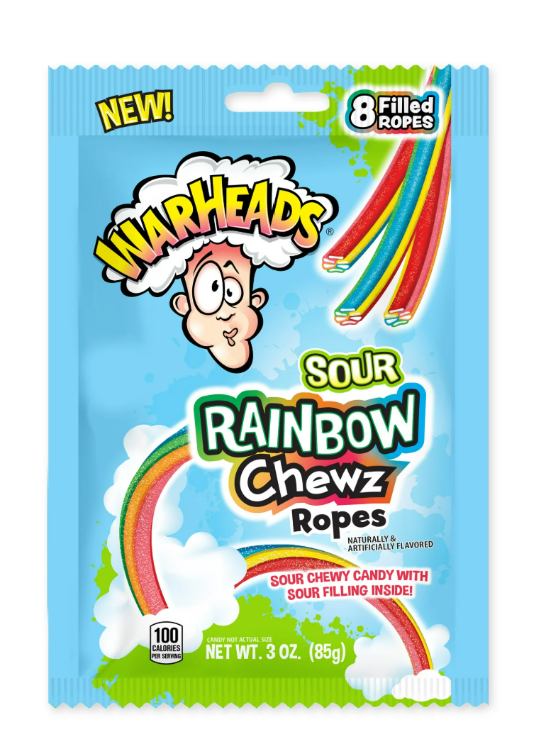 Warhead Rainbow Chewz Ropes