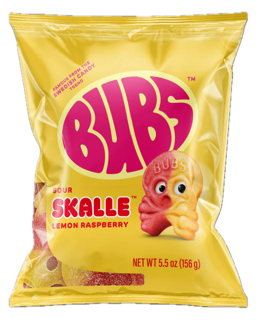 Bubs Sour Skalle Lemon Raspberry