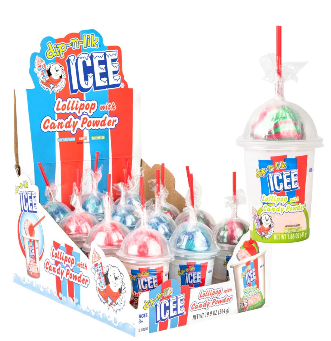 Icee dip-n-lik Lollipop with Candy Powder