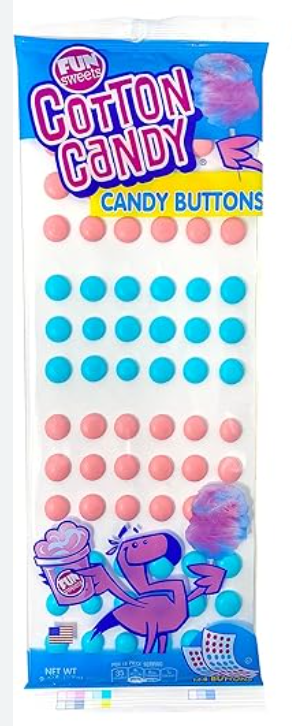 Mega Candy Buttons - Cotton Candy – Sweets On High
