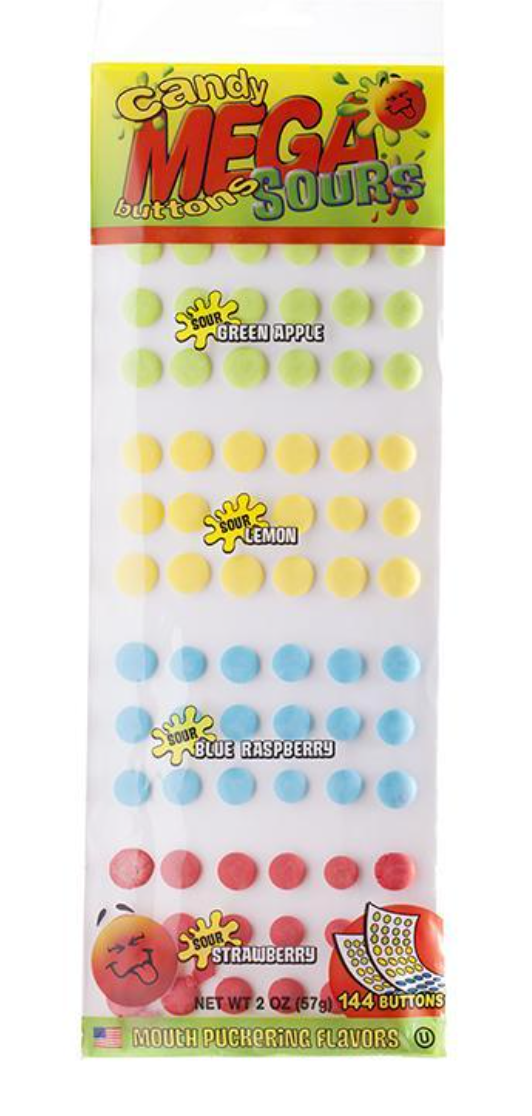 Mega Sour Buttons