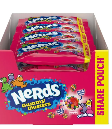 Nerds Gummy Clusters Share Pouch