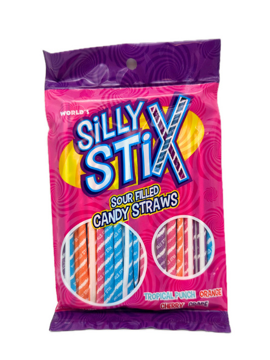 Silly Stix Sour Filled Candy Straws