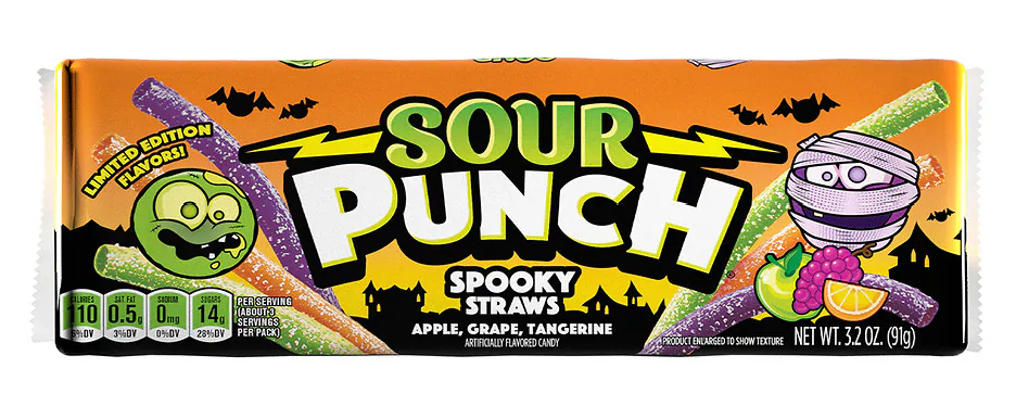Sour Punch Spooky Straws