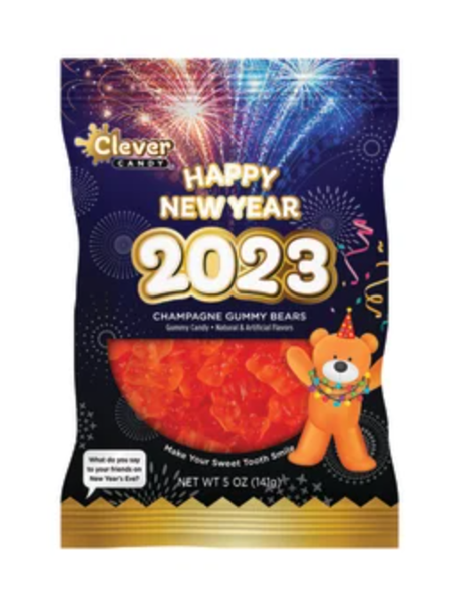 2023 Champagne Gummy Bears, Happy New Year