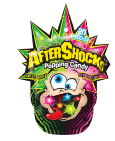 Aftershocks Popping Candy - Green Apple Strawberry