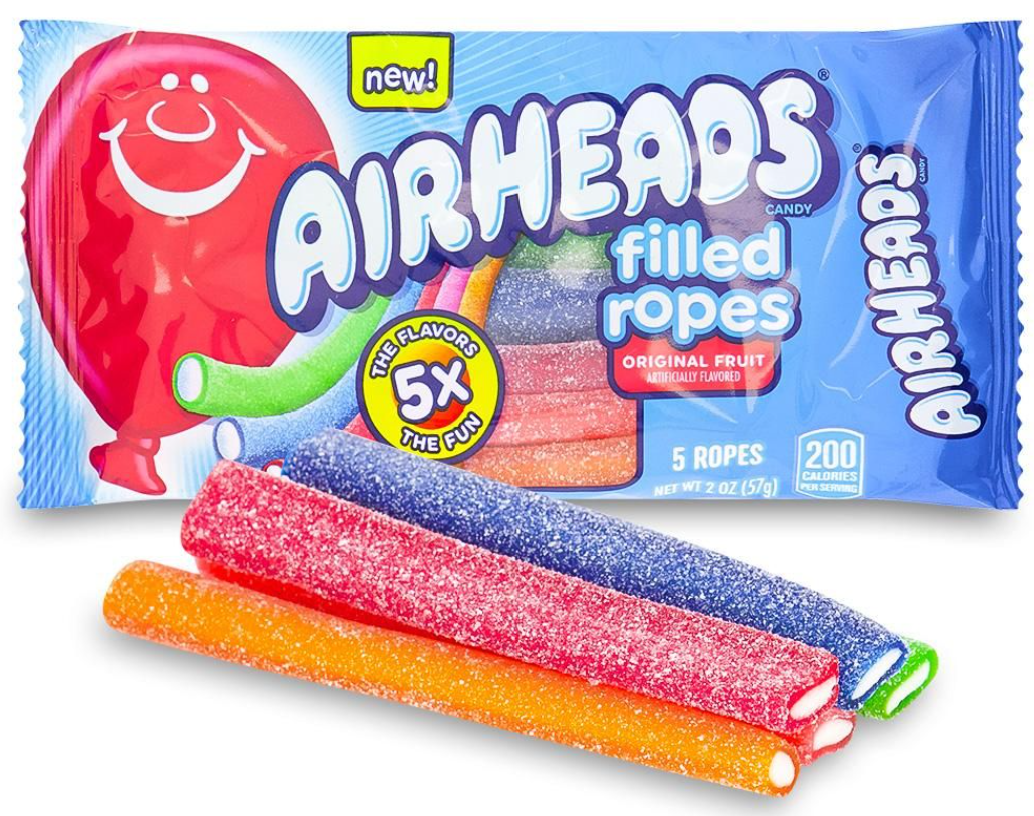 Airheads Filled Ropes Assorted - 2 oz