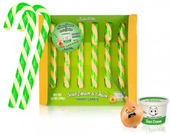Candy Canes - Sour Cream and Onion