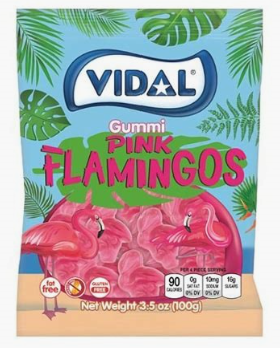 Vidal Gummi Pink Flamingos