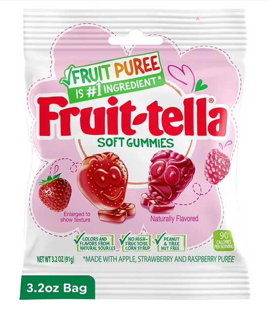 Fruit-tella Gummies Strawberry/Raspberry
