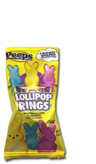 Peeps Lollipop Rings